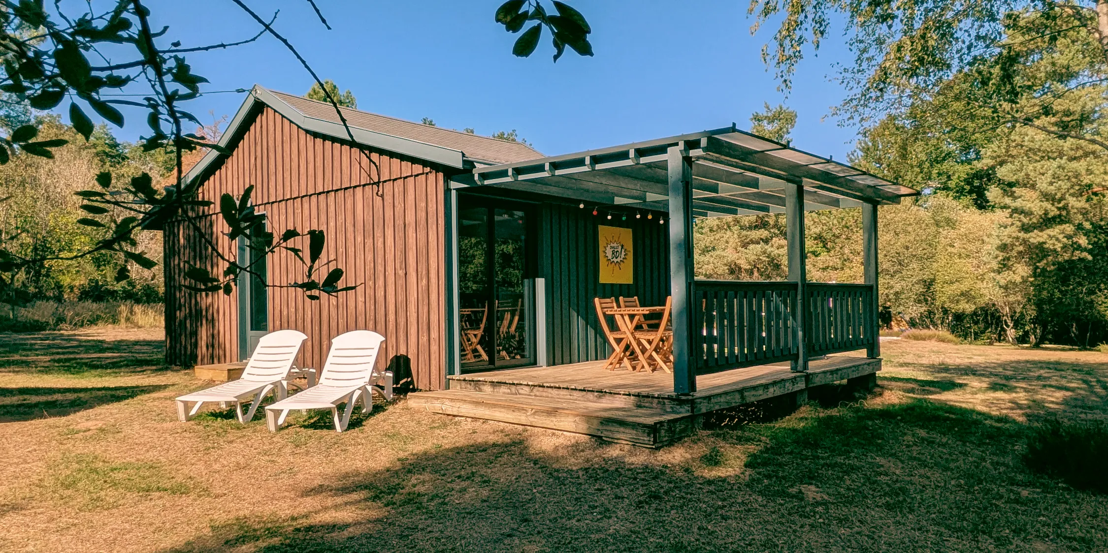 chalet bd pour 3 personnes en dordogne